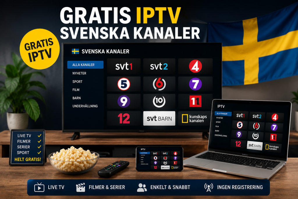 gratis iptv svenska kanaler