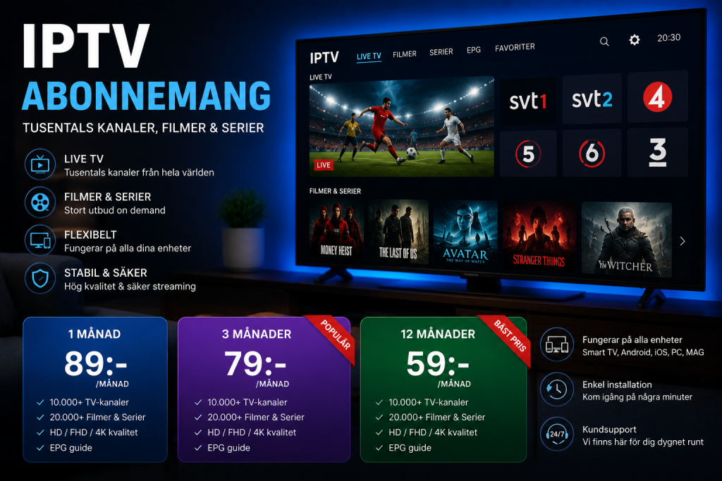 iptv abonnemang