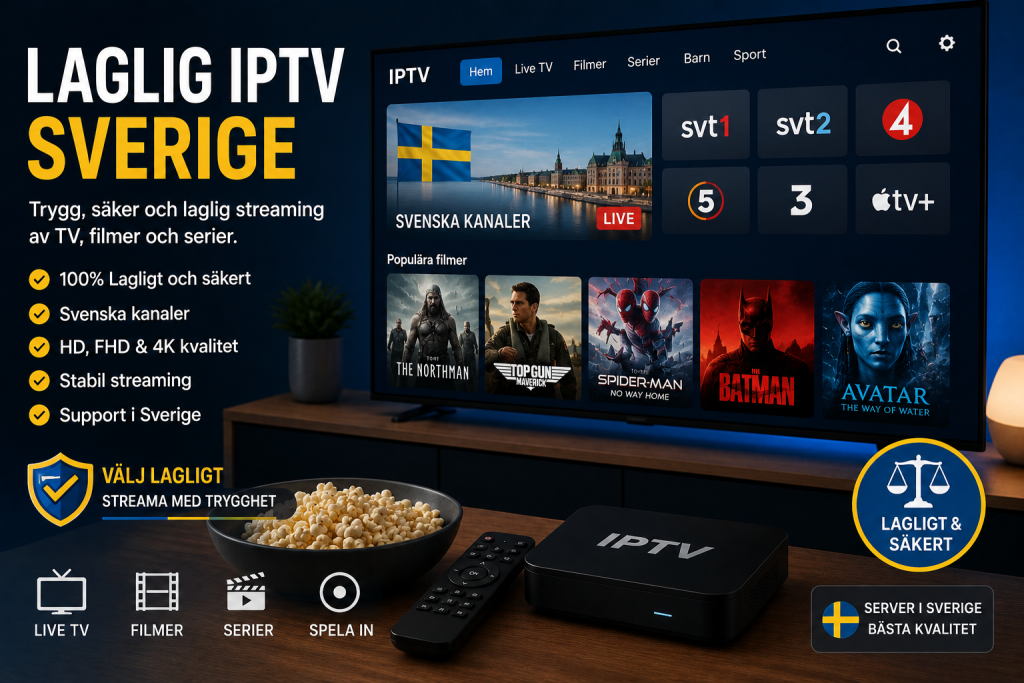 laglig iptv sverige