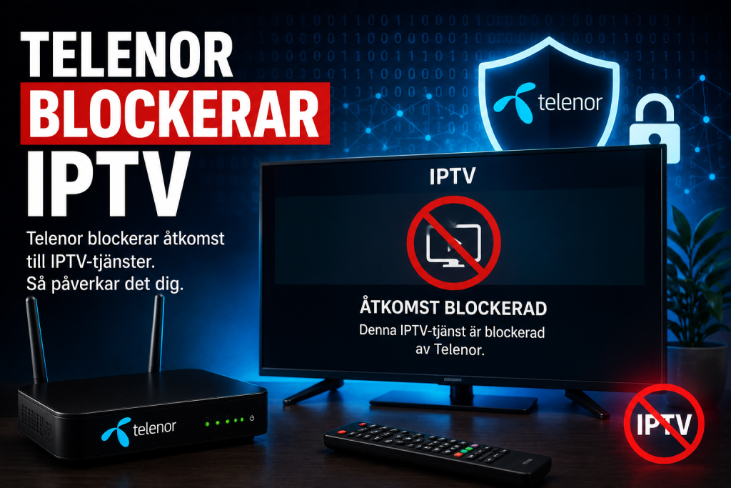 telenor blockerar iptv