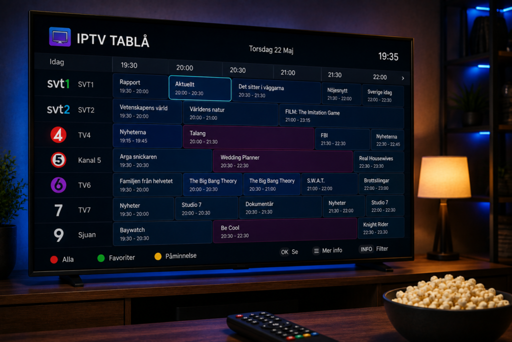 iptv tablå