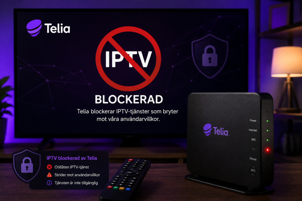 telia blockerar iptv