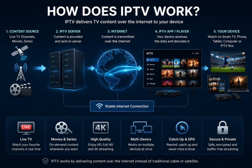 how does iptv work