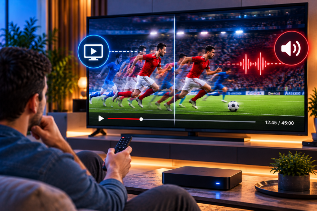 iptv audio out of sync